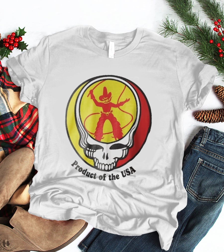 Grateful Dead Steal Your Face Cowboy Product Of The USA T-Shirt