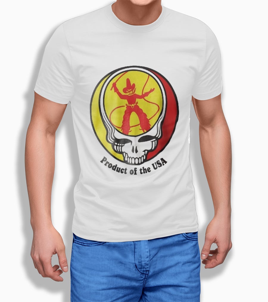 Grateful Dead Steal Your Face Cowboy Product Of The USA T-Shirt