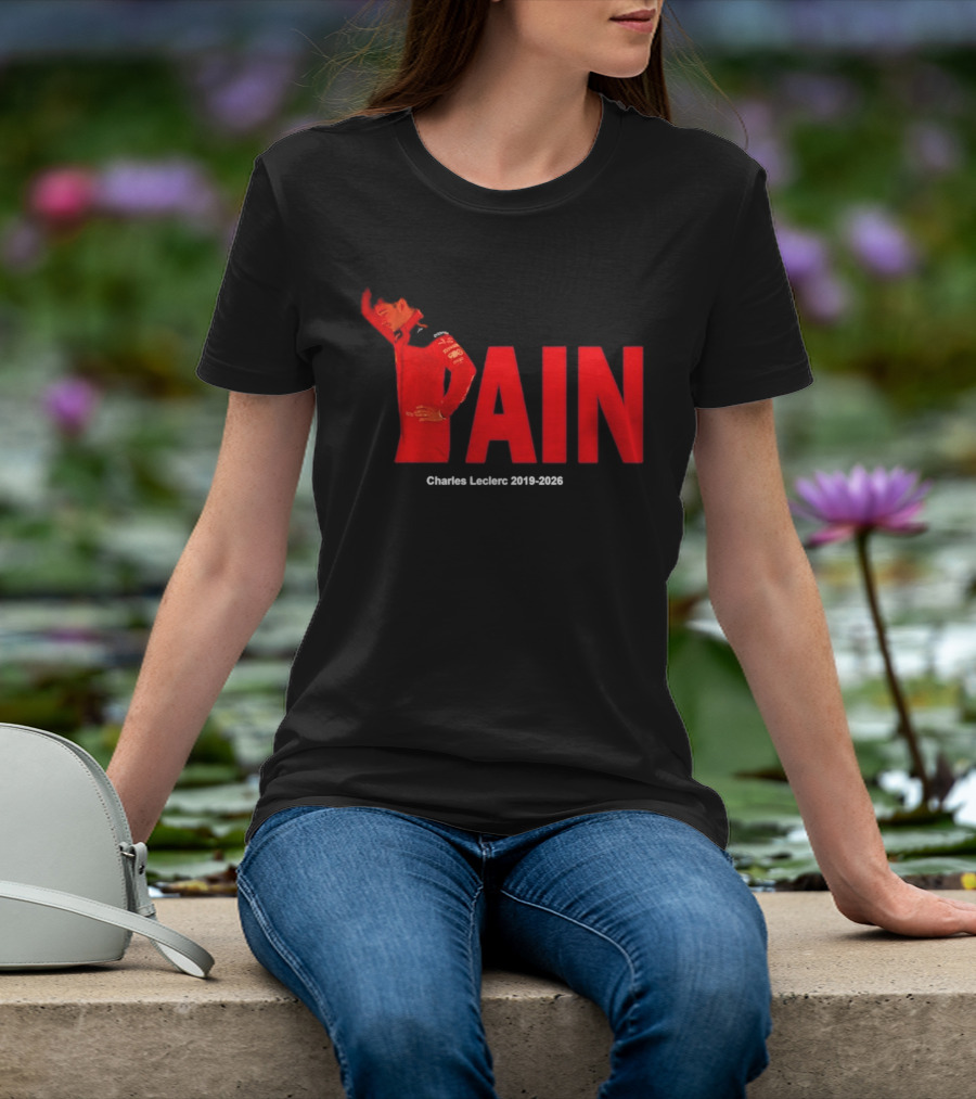 Charles Leclerc 2019 2026 Pain Formula 1 Ferrari Insights T-Shirt