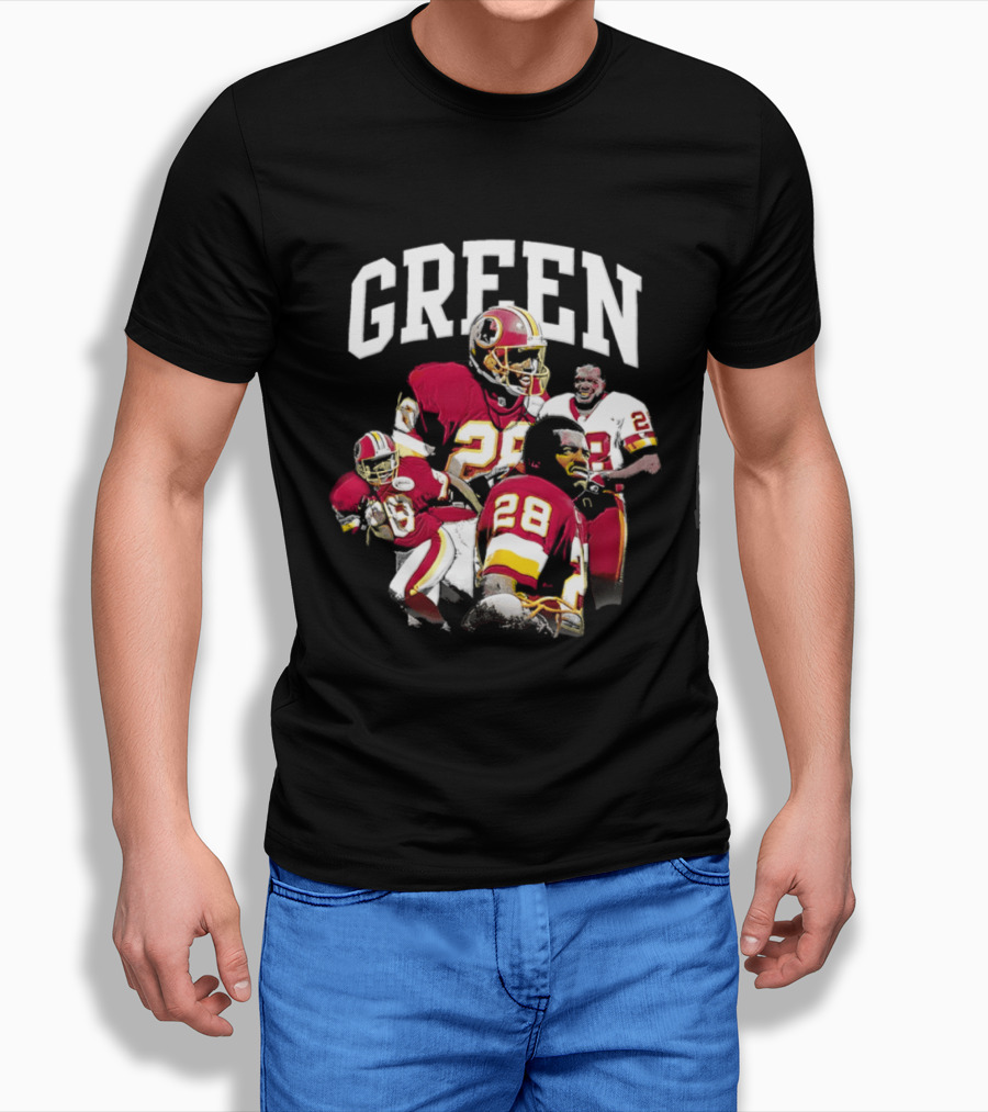 Darrell Green Washington Football Legends 28 Collage 2026 T-Shirt