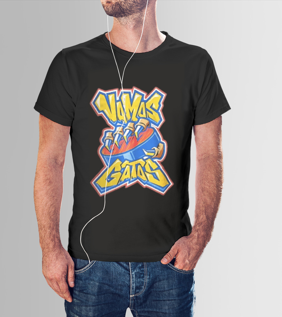 Florida Panthers Vamos Gatos Claw Puck Graffiti T-Shirt