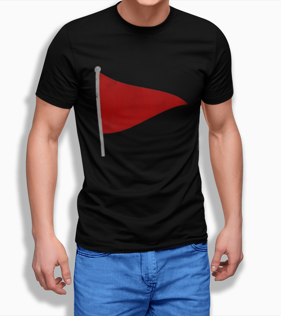 Red Flag Symbol Warning Alert Recognition T-Shirt