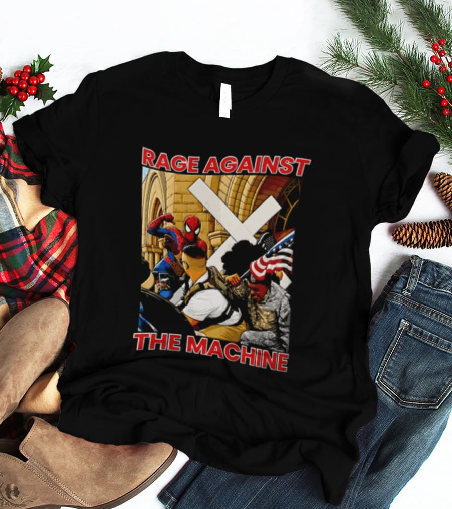 Rage Against The Machine Spider Man Fight Scene T-Shirt