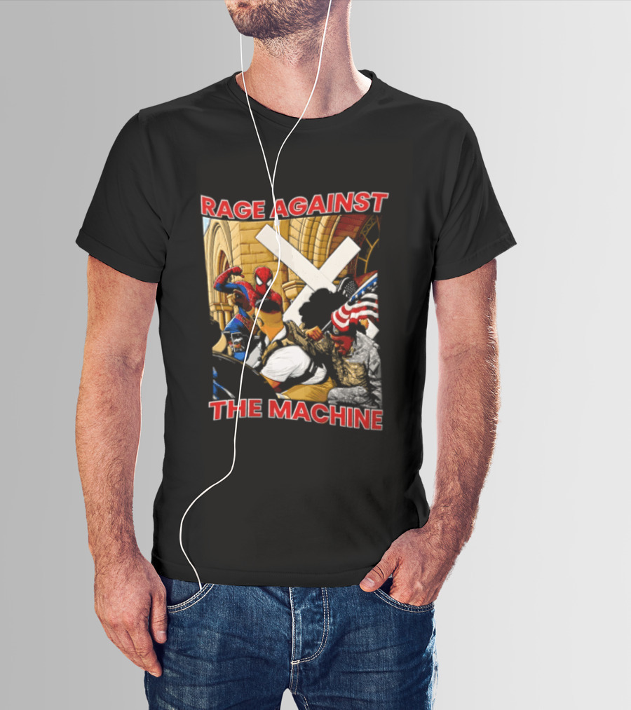 Rage Against The Machine Spider Man Fight Scene T-Shirt
