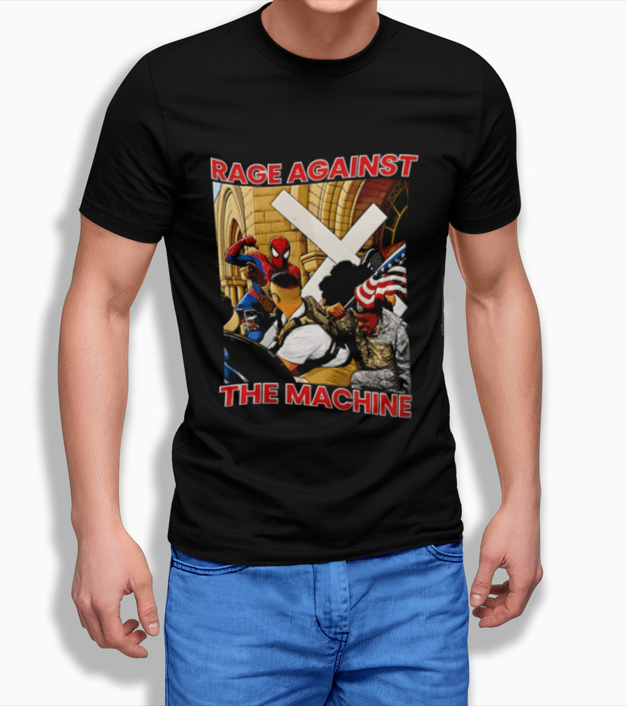 Rage Against The Machine Spider Man Fight Scene T-Shirt
