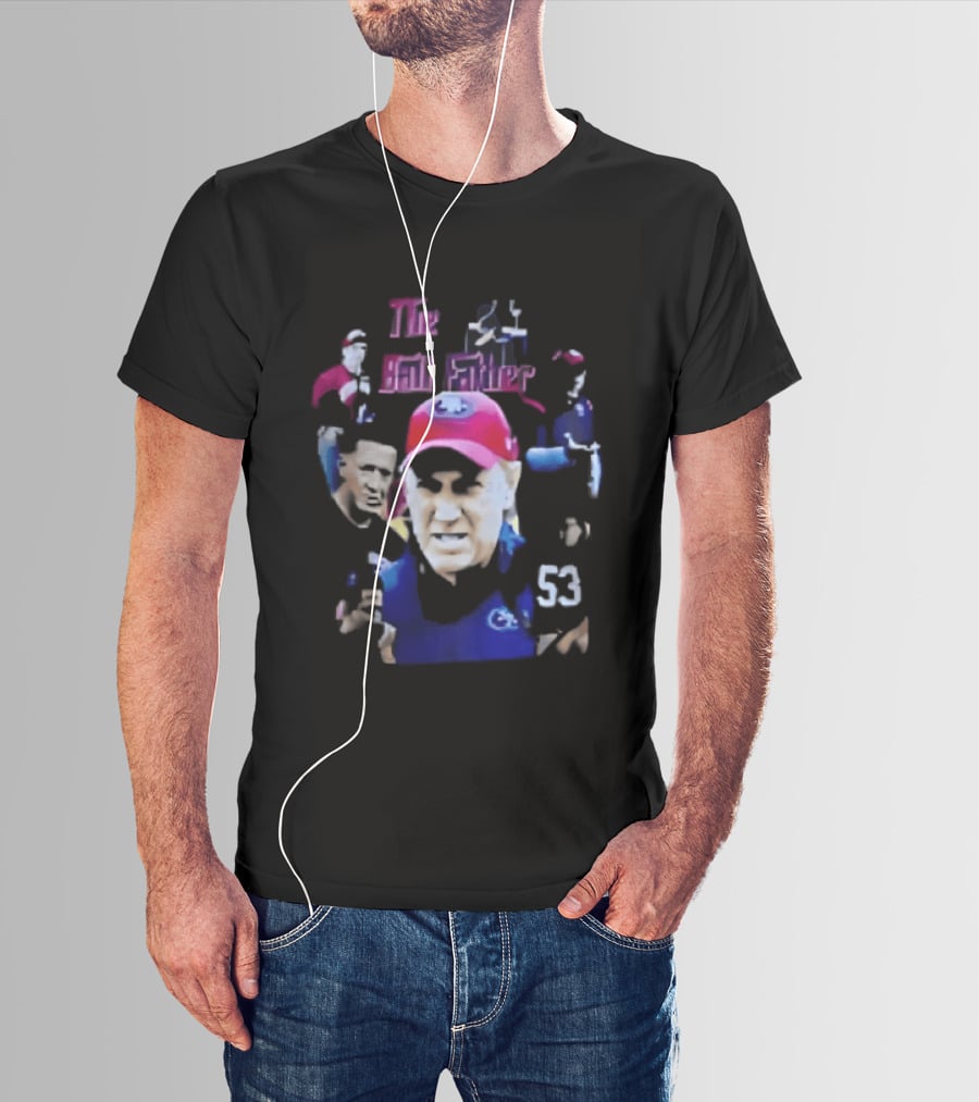 The Ball Father Head Coach Collage Bootleg 53 Cap Team T-Shirt