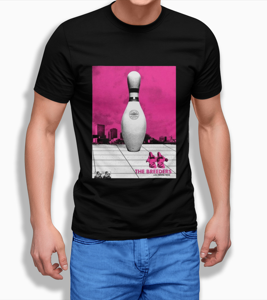 The Breeders With Twisted Teins Hollywood Palladium Los Angeles CA August 24 2026 Bowling Pin T-Shirt