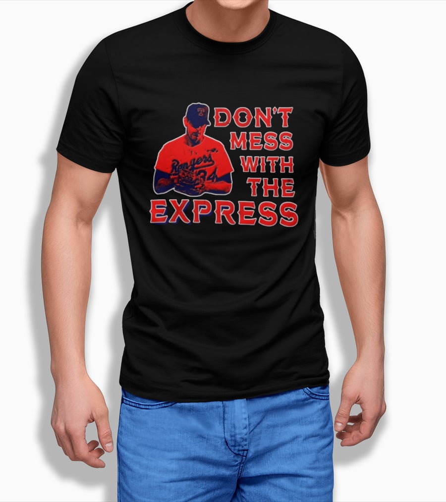 Nolan Ryan Texas Rangers Don't Mess With The Express Baseball Legend T-Shirt