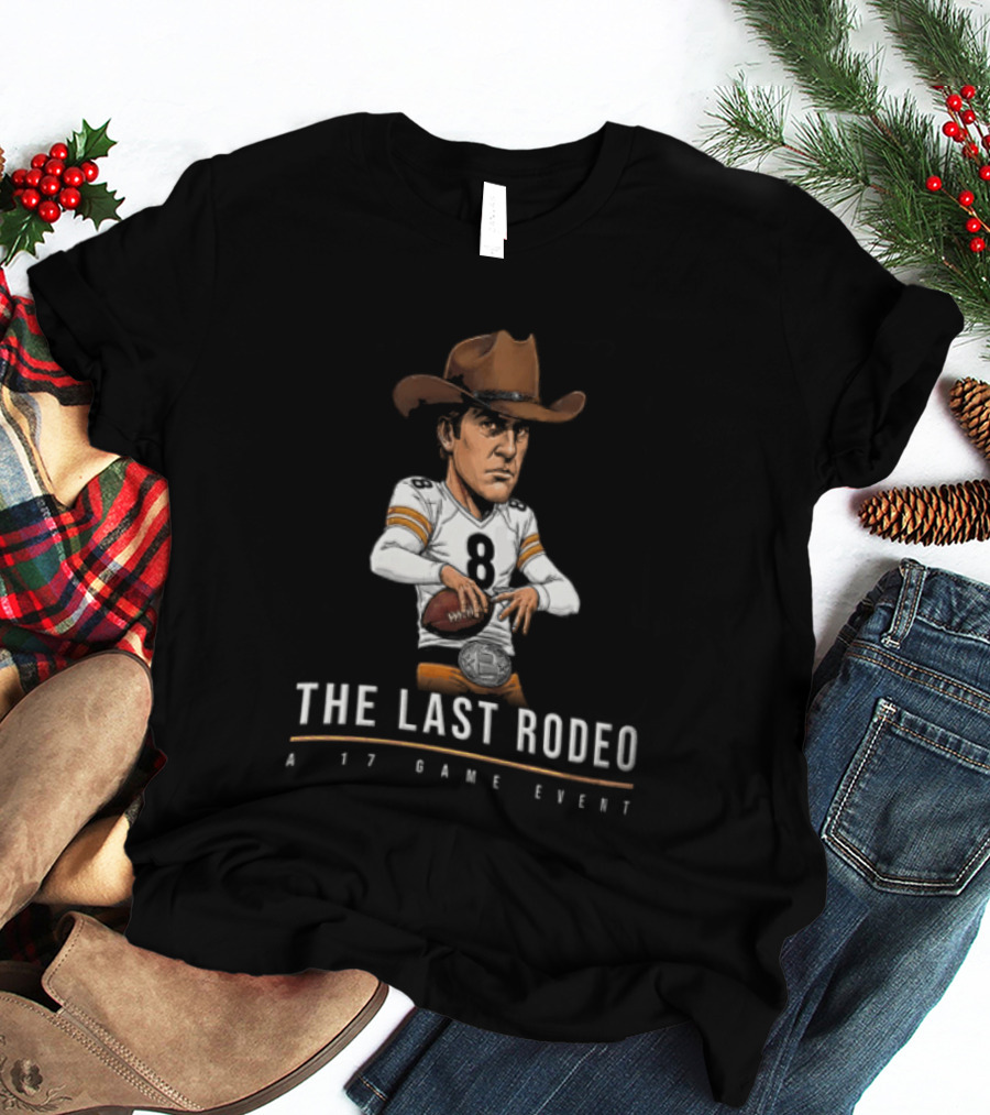 The Last Rodeo 17 Game Event Football Player With Cowboy Hat T-Shirt