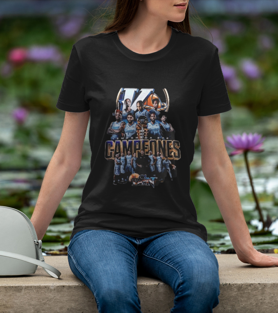 Vaqueros De Bayamon Temporada 2022 Campeones BSN Basketball Team Trophy Collage T-Shirt