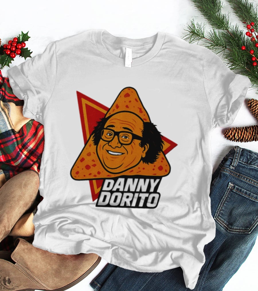 Danny Dorito Crunchy Snack Pun With Iconic Triangular Chip T-Shirt