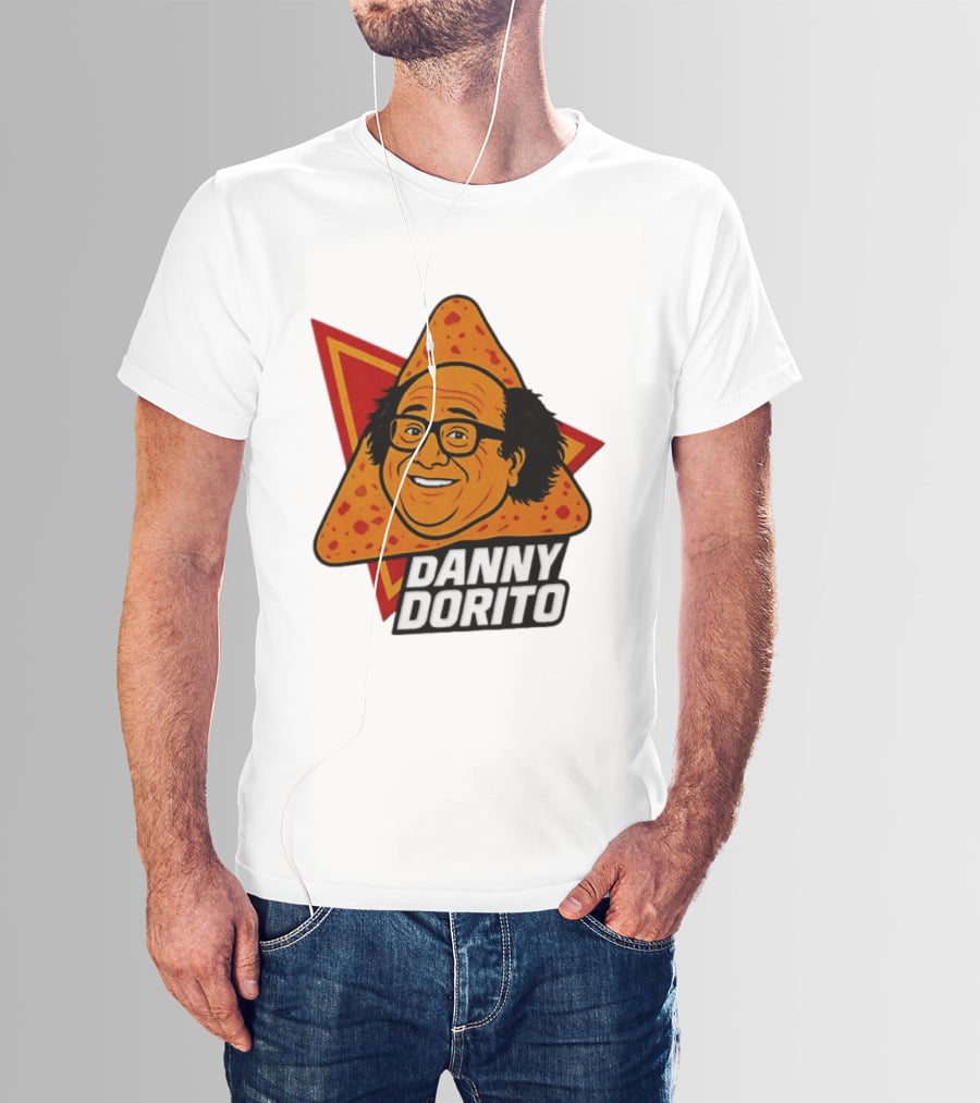 Danny Dorito Crunchy Snack Pun With Iconic Triangular Chip T-Shirt