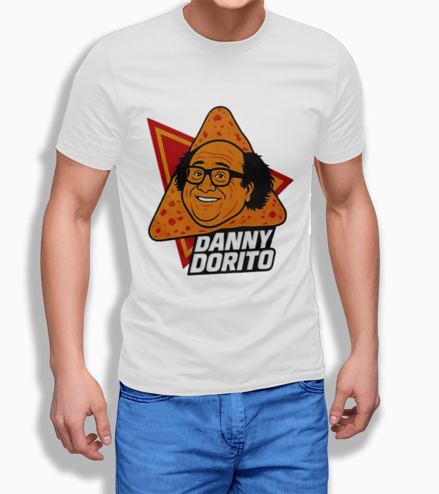 Danny Dorito Crunchy Snack Pun With Iconic Triangular Chip T-Shirt