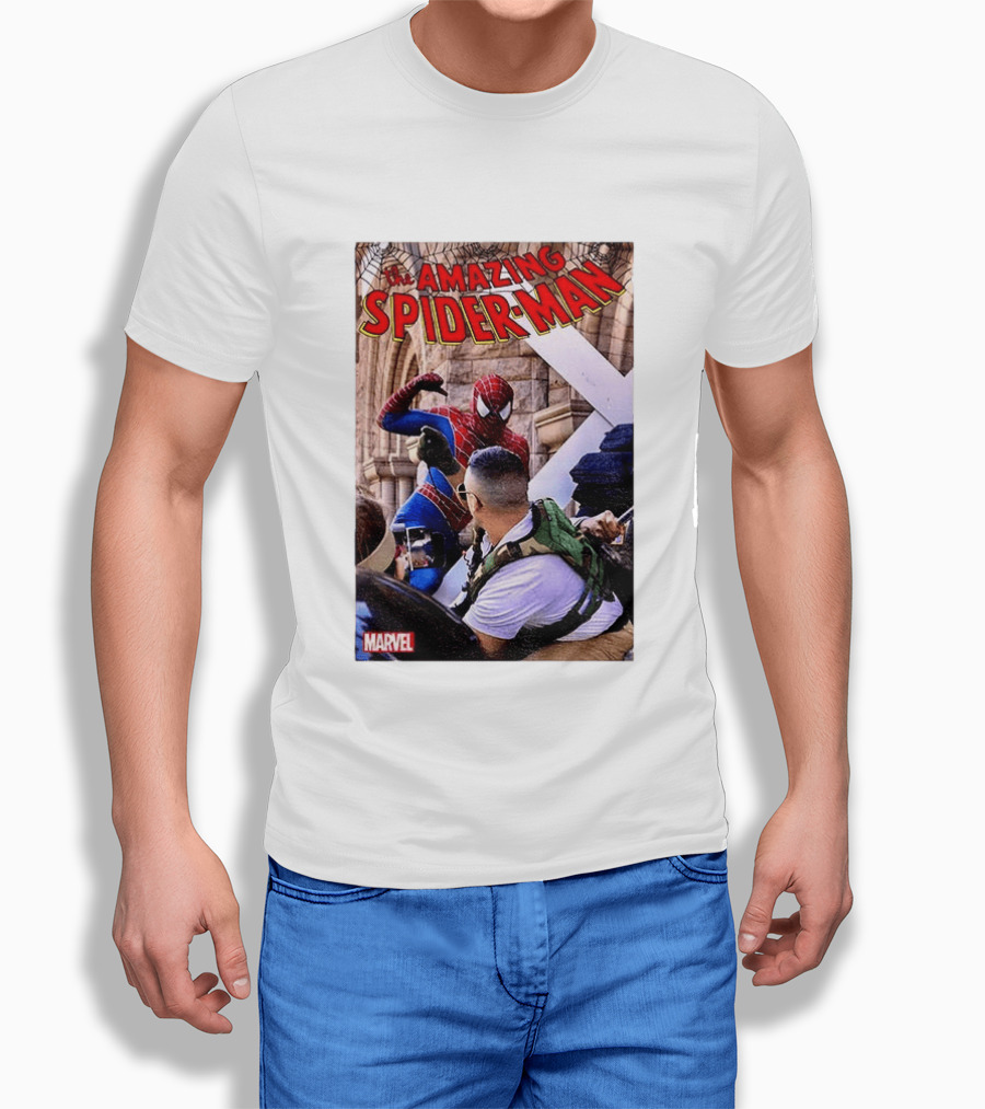 The Amazing Spider Man Marvel Comic Scene T-Shirt
