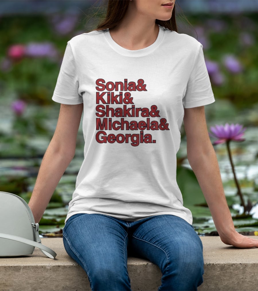 Washington Women's Basketball Sonia Kiki Shakira Michaela Georgia 2026 WNBA Ampersand Stars T-Shirt