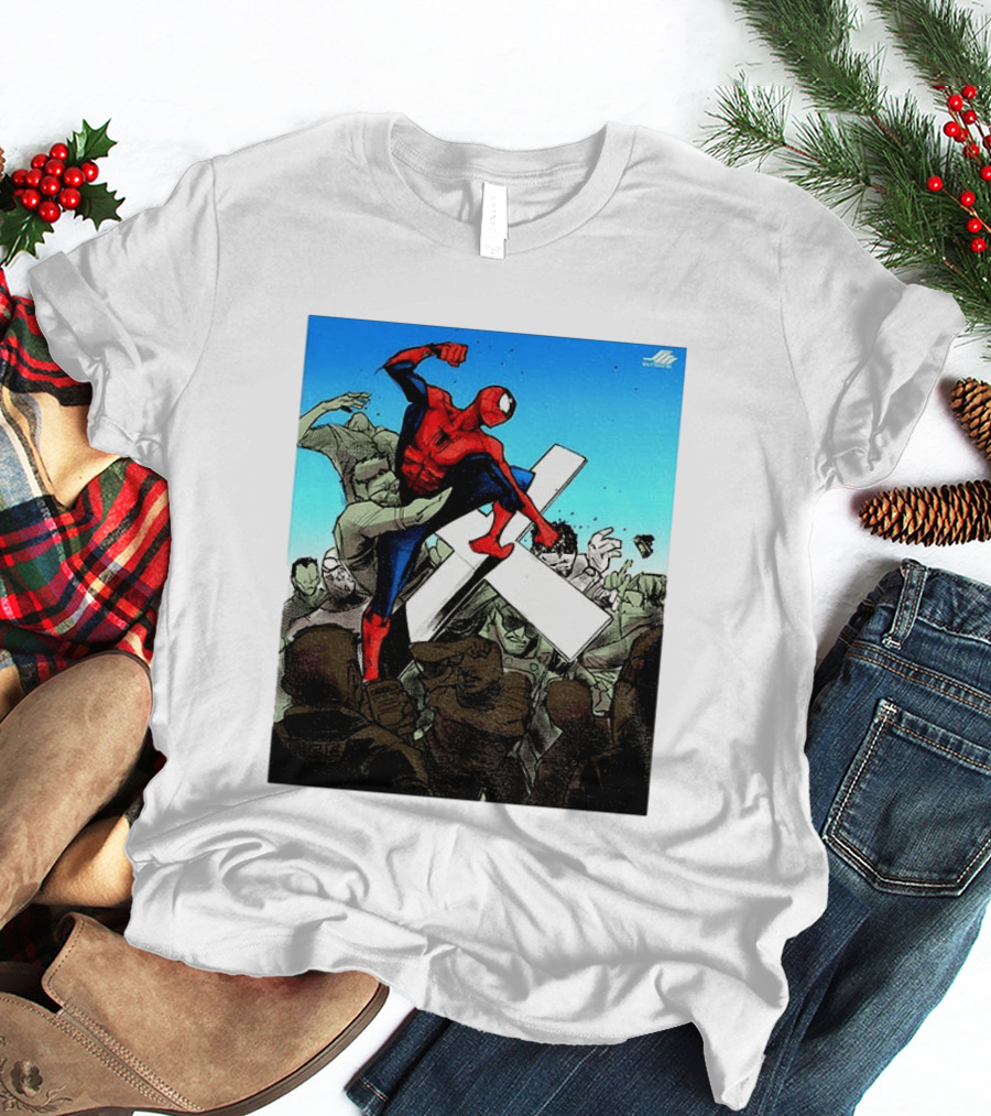 Never Give Up Spider Man Punch Nazis Minnesota Police T-Shirt