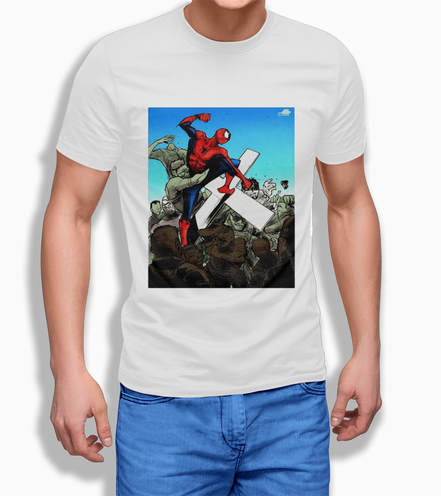 Never Give Up Spider Man Punch Nazis Minnesota Police T-Shirt