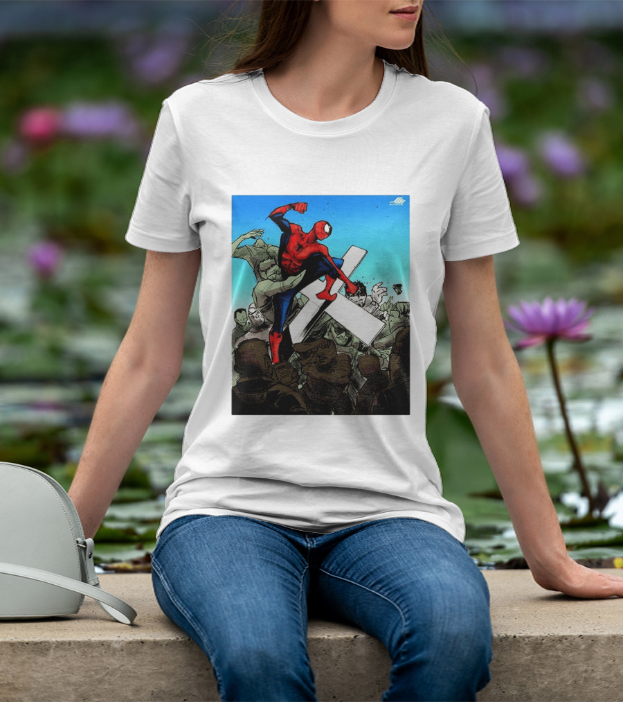 Never Give Up Spider Man Punch Nazis Minnesota Police T-Shirt