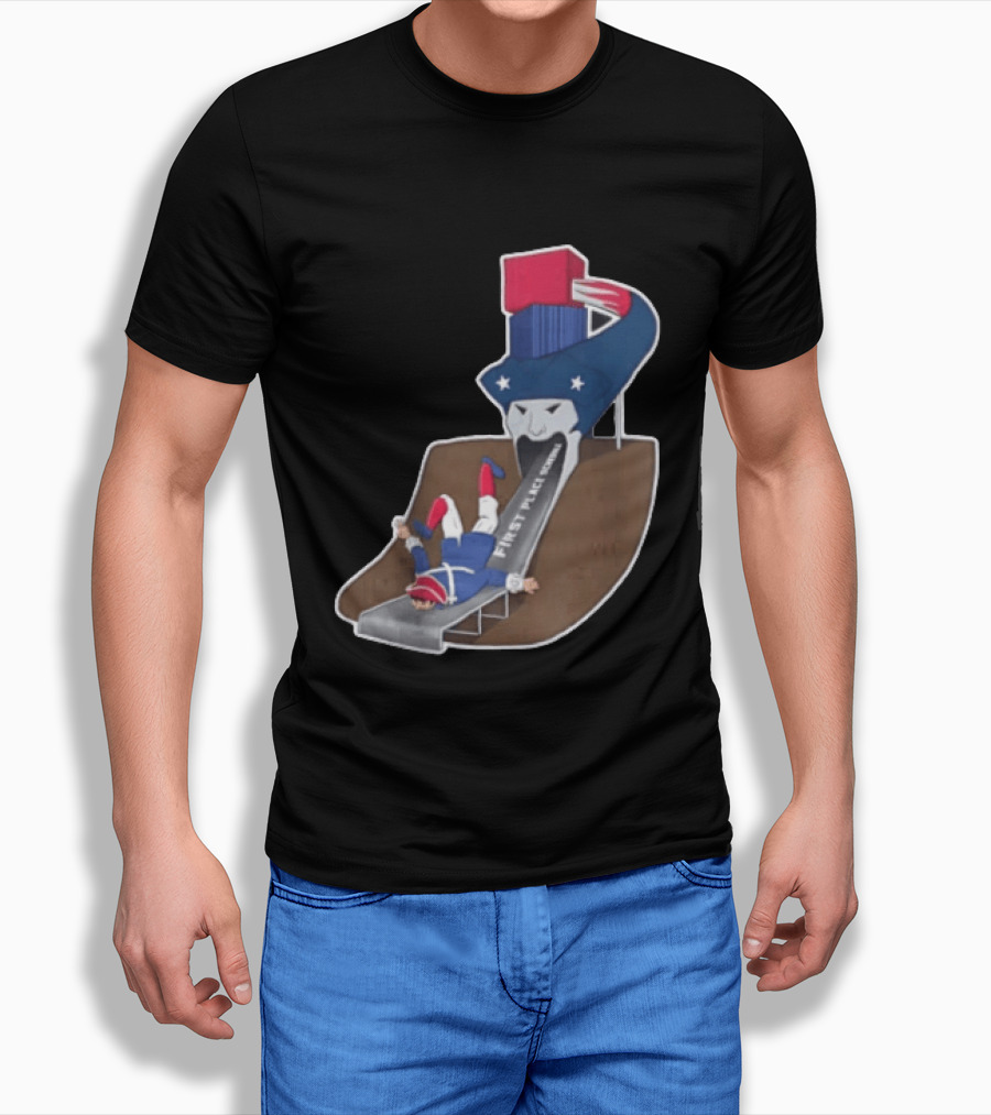 First Place Schedule Patriot Slide Humorous Football Fan Gear T-Shirt