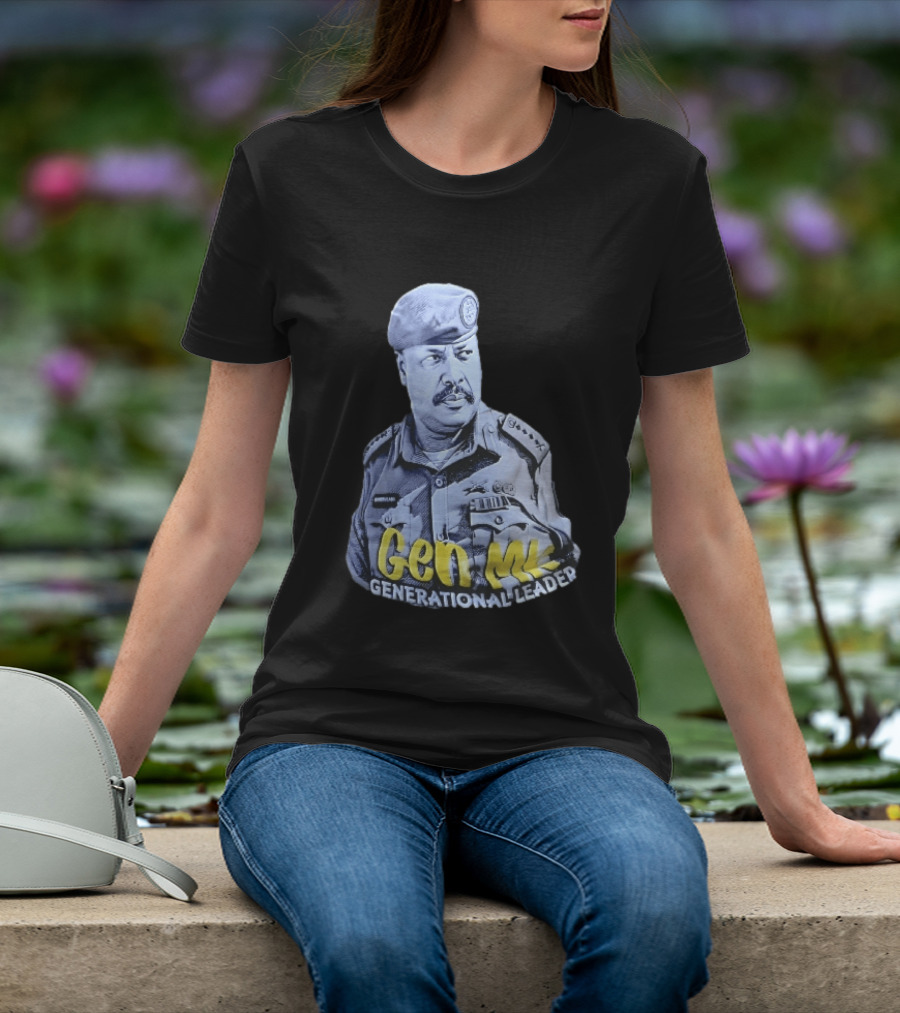 Gen MK Generational Leader Military Officer Beret Uniform T-Shirt