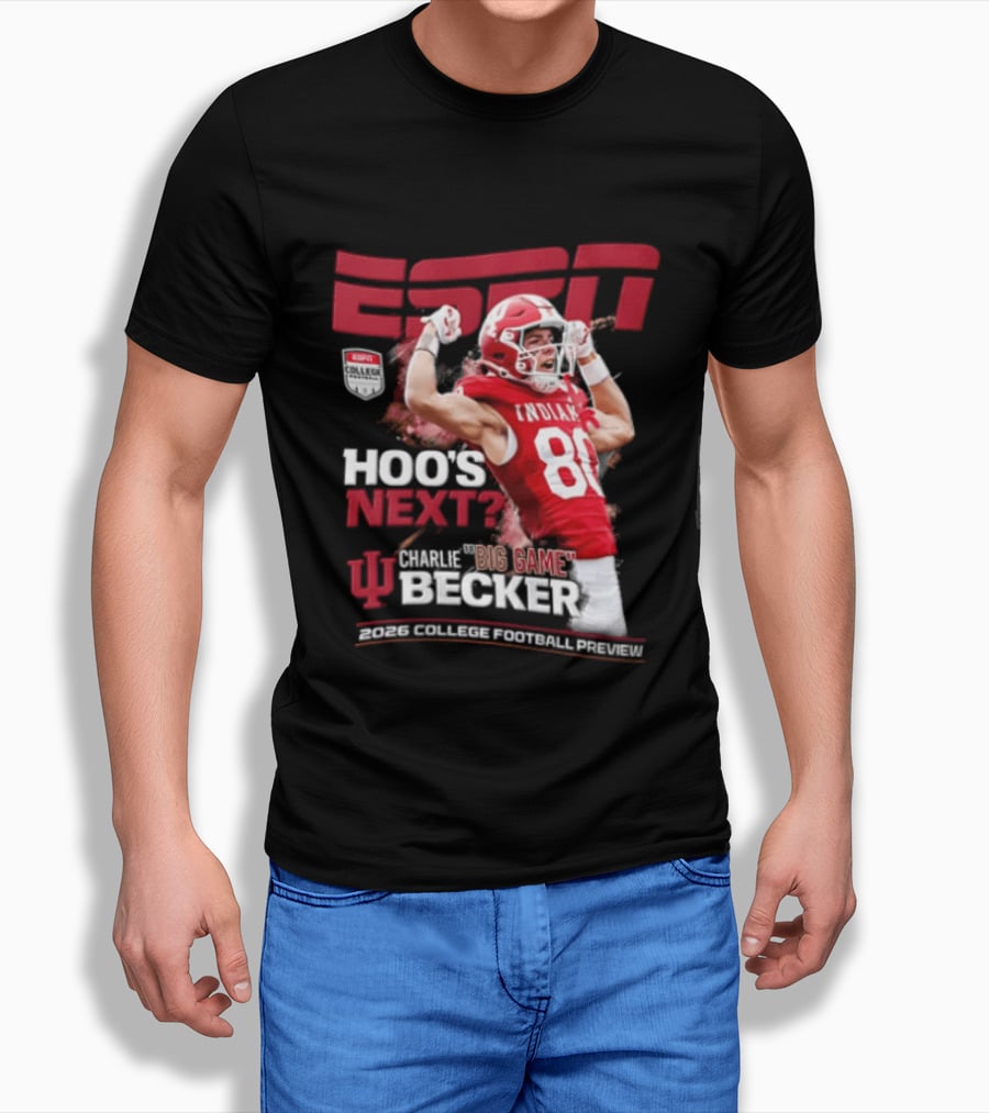 ESPN The Magazine Charlie Becker Indiana Hoosiers 2026 College Football Preview T-Shirt