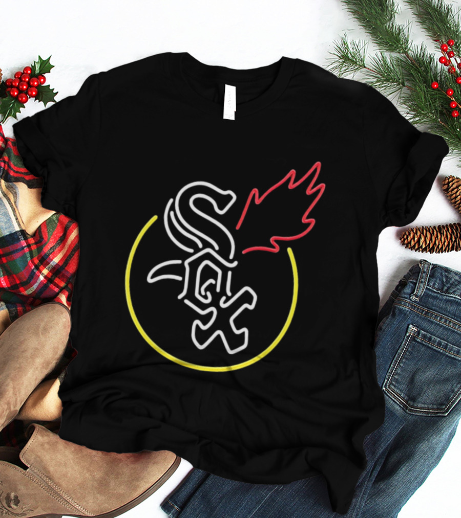 Chicago White Sox Neon Style Flame T-Shirt