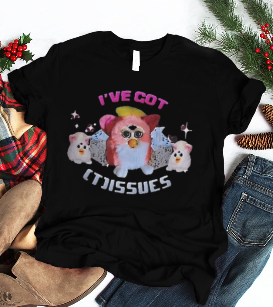 I've Got Issues Pink Furby Between Tissue Boxes Baby Furbies T-Shirt
