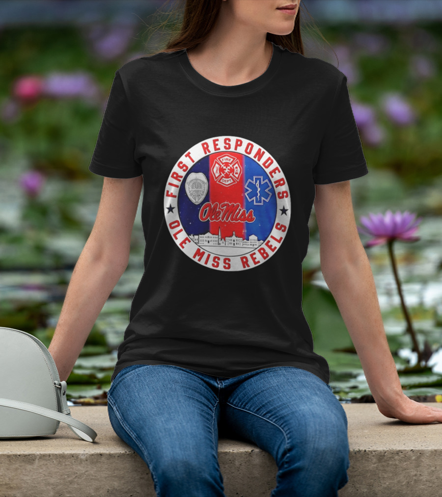 Ole Miss Rebels First Responders Police Fire Dept EMS 2026 T-Shirt