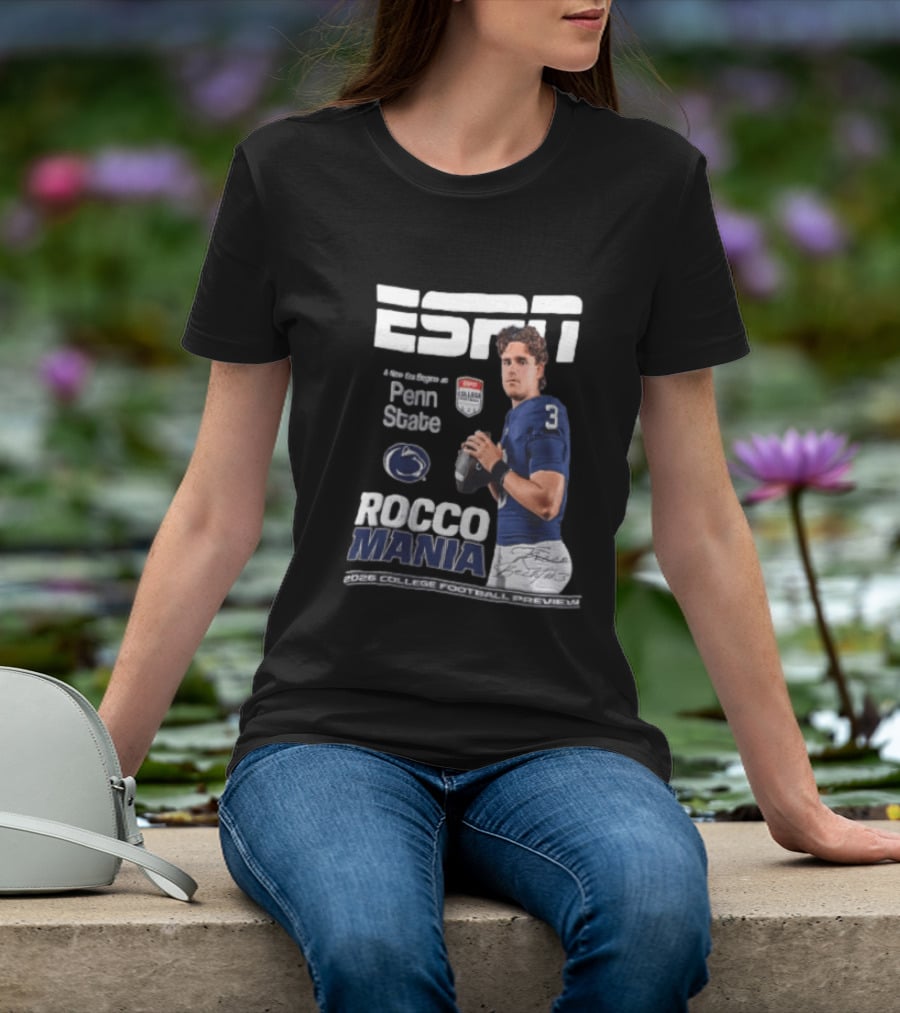 ESPN Exclusive Rocco Mania Penn State College Football Preview 2026 T-Shirt