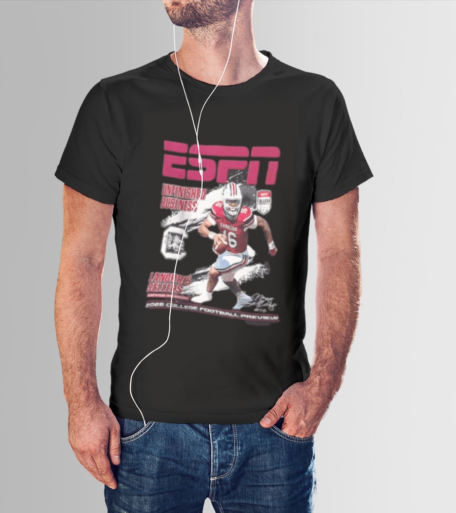 ESPN Unfinished Business LaNorris Sellers South Carolina 2026 College Football Review T-Shirt