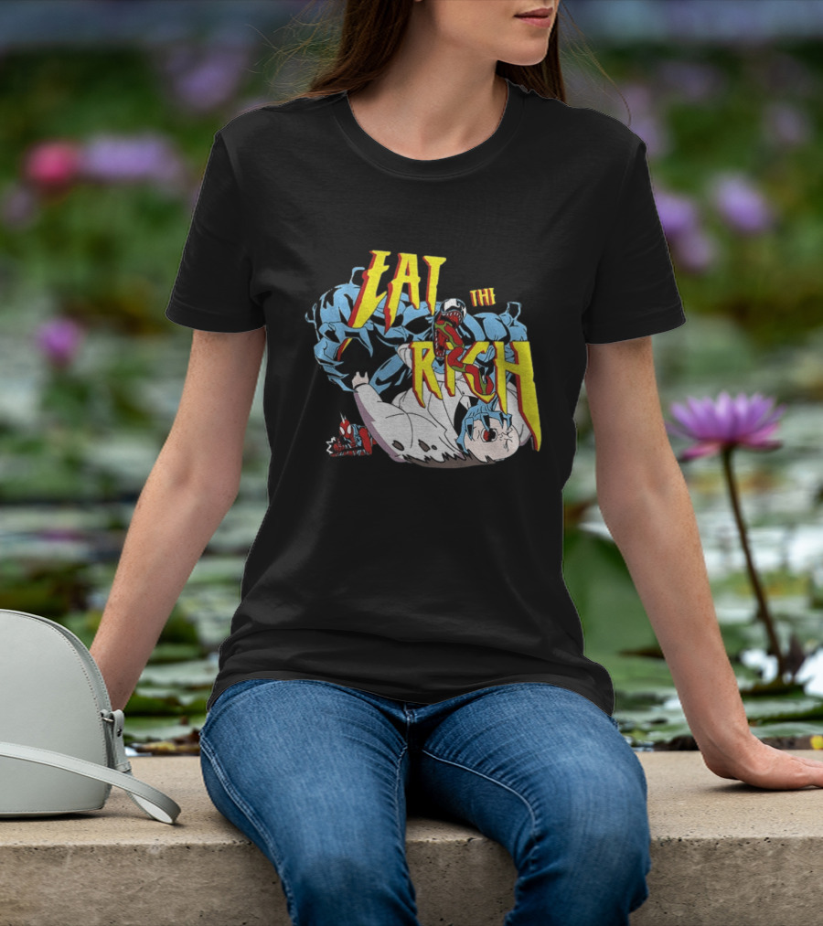Venom Spider Man Eat The Rich Wilson Fisk Punch Nazi Police Marvel T-Shirt