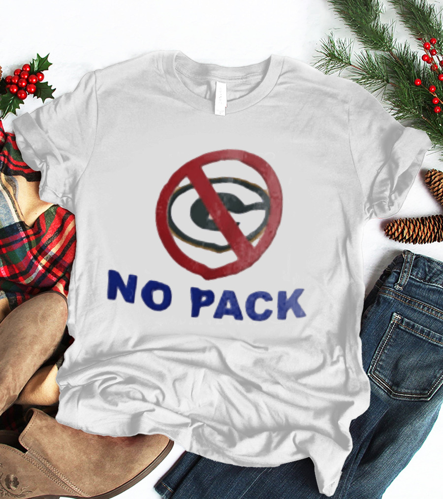 No Pack Green Bay Packers Anti Logo NFL Fan T-Shirt