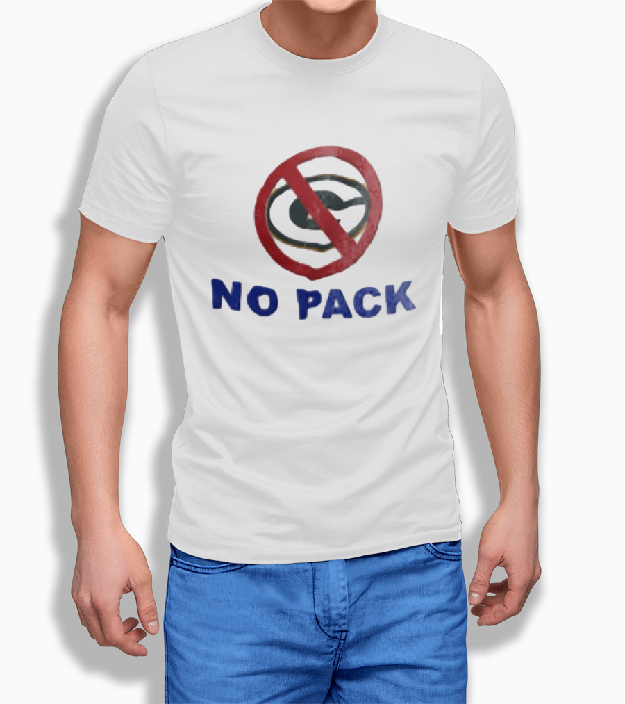 No Pack Green Bay Packers Anti Logo NFL Fan T-Shirt