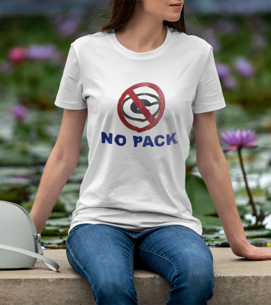 No Pack Green Bay Packers Anti Logo NFL Fan T-Shirt