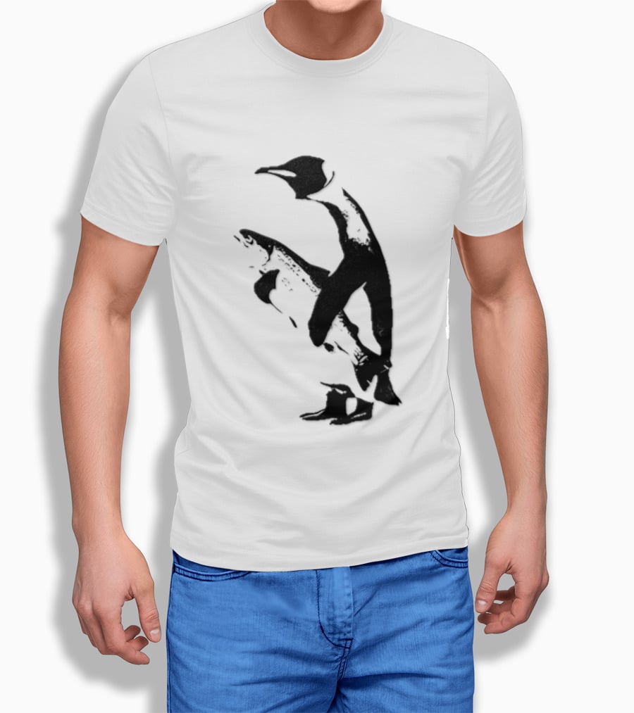 Penguin Holding A Fish T-Shirt