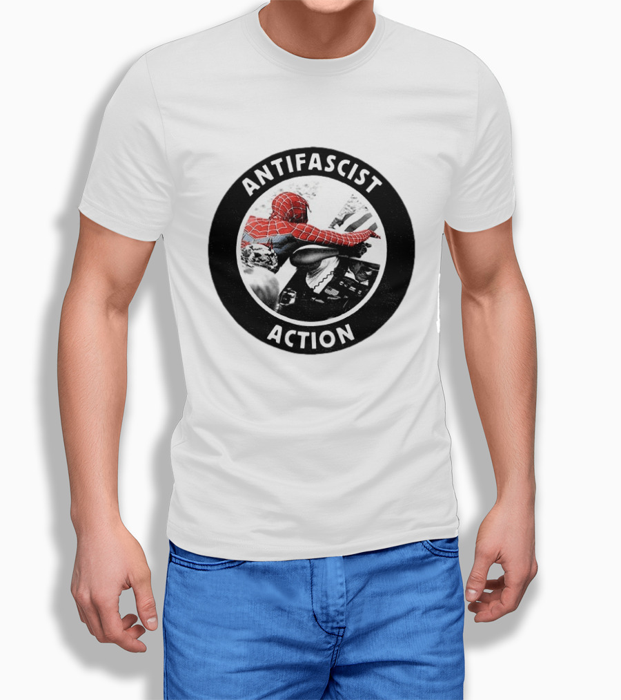 Spider Punk Hobie Brown Spider Man Antifascist Action Good Night White Pride Anti Fascist T-Shirt
