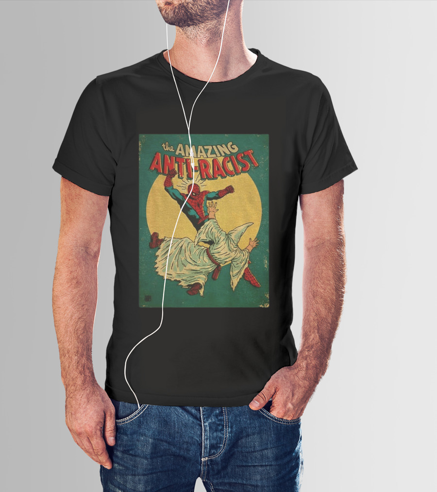 The Amazing Anti Racist Spider Man Striking T-Shirt