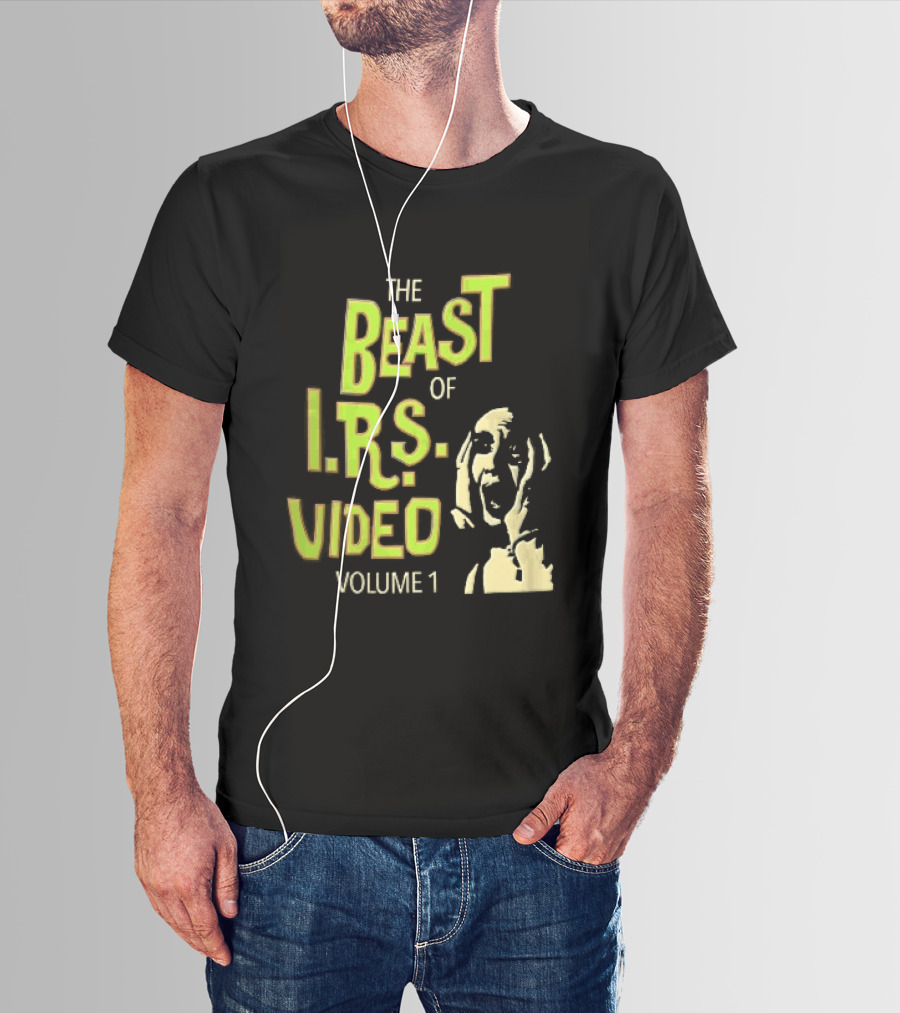The Beast Of IRS Video Volume 1 Screaming Horror Face T-Shirt