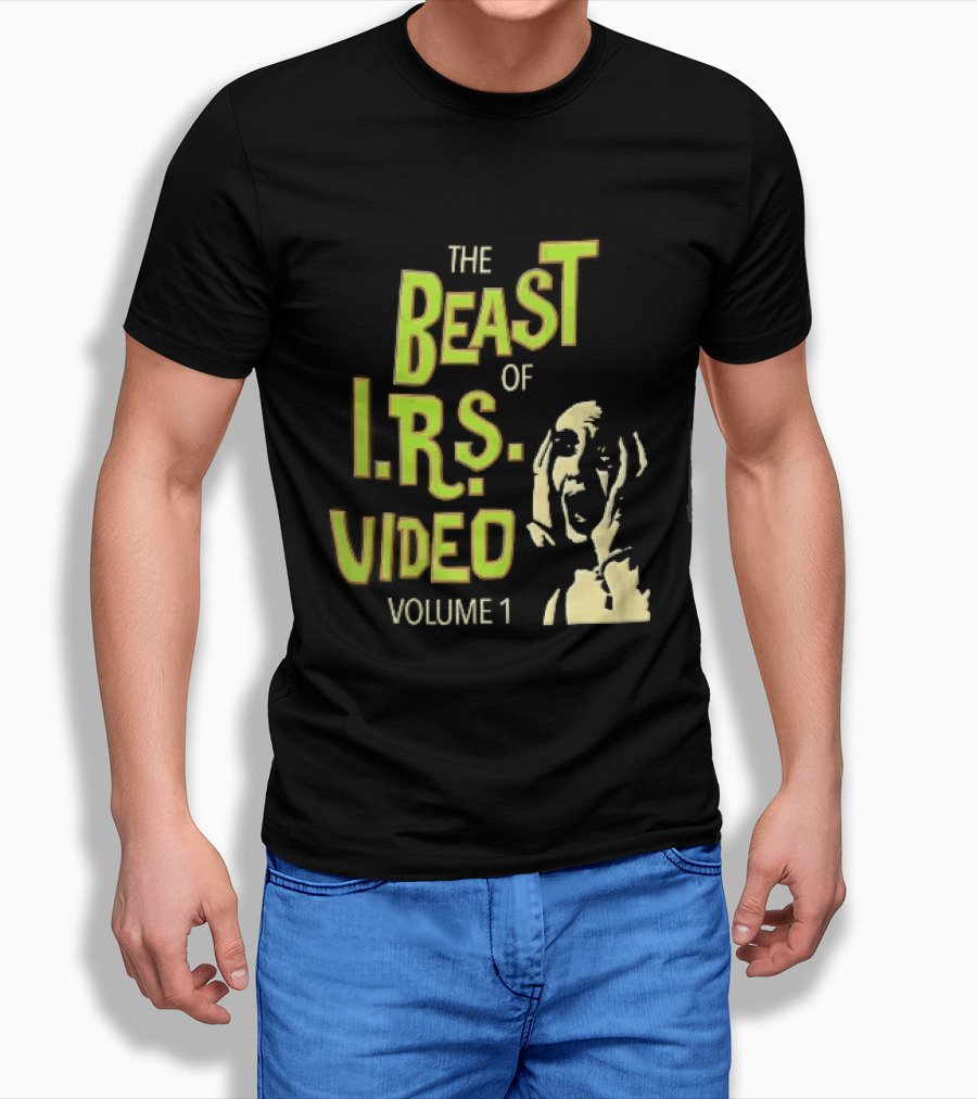 The Beast Of IRS Video Volume 1 Screaming Horror Face T-Shirt