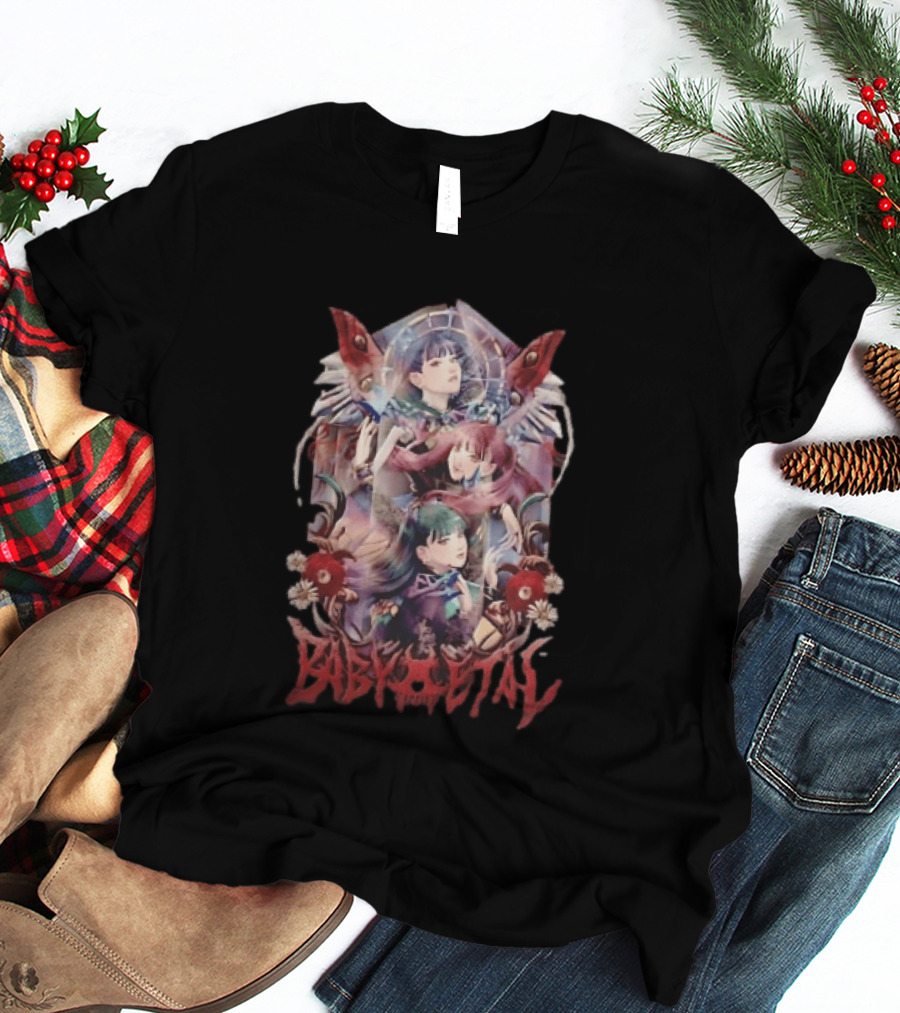 Babymetal Three Anime Female Stained Glass T-Shirt