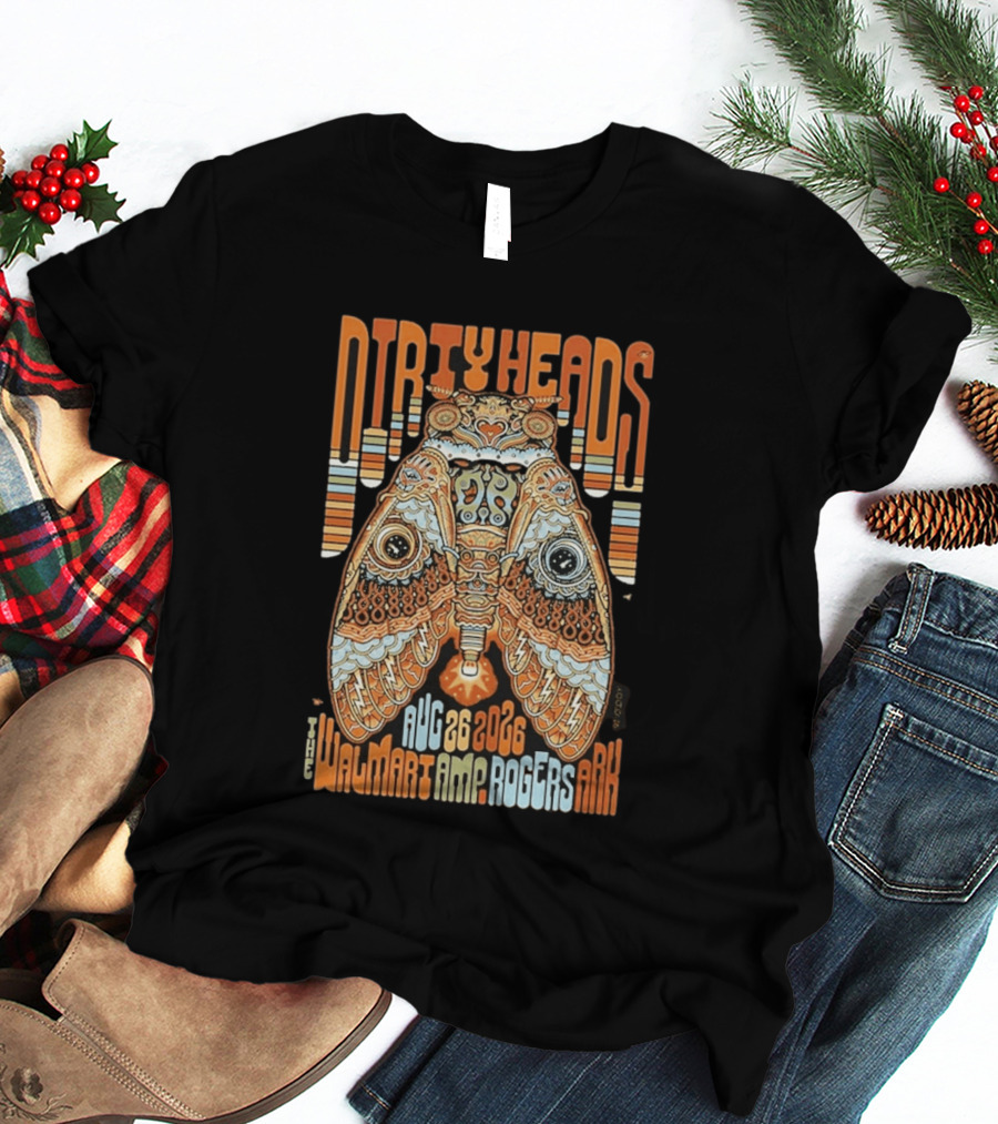 Dirty Heads August 26 2026 Walmart AMP Rogers AR Butterfly T-Shirt