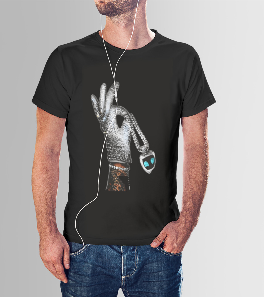 Drake Iceman Astro Bot Glove Necklace T-Shirt