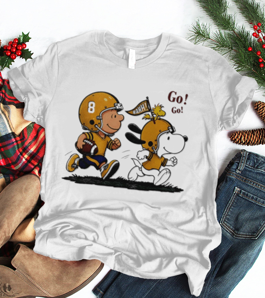 Charlie Brown Snoopy Peanuts Football Go Go Pittsburgh 2026 T-Shirt
