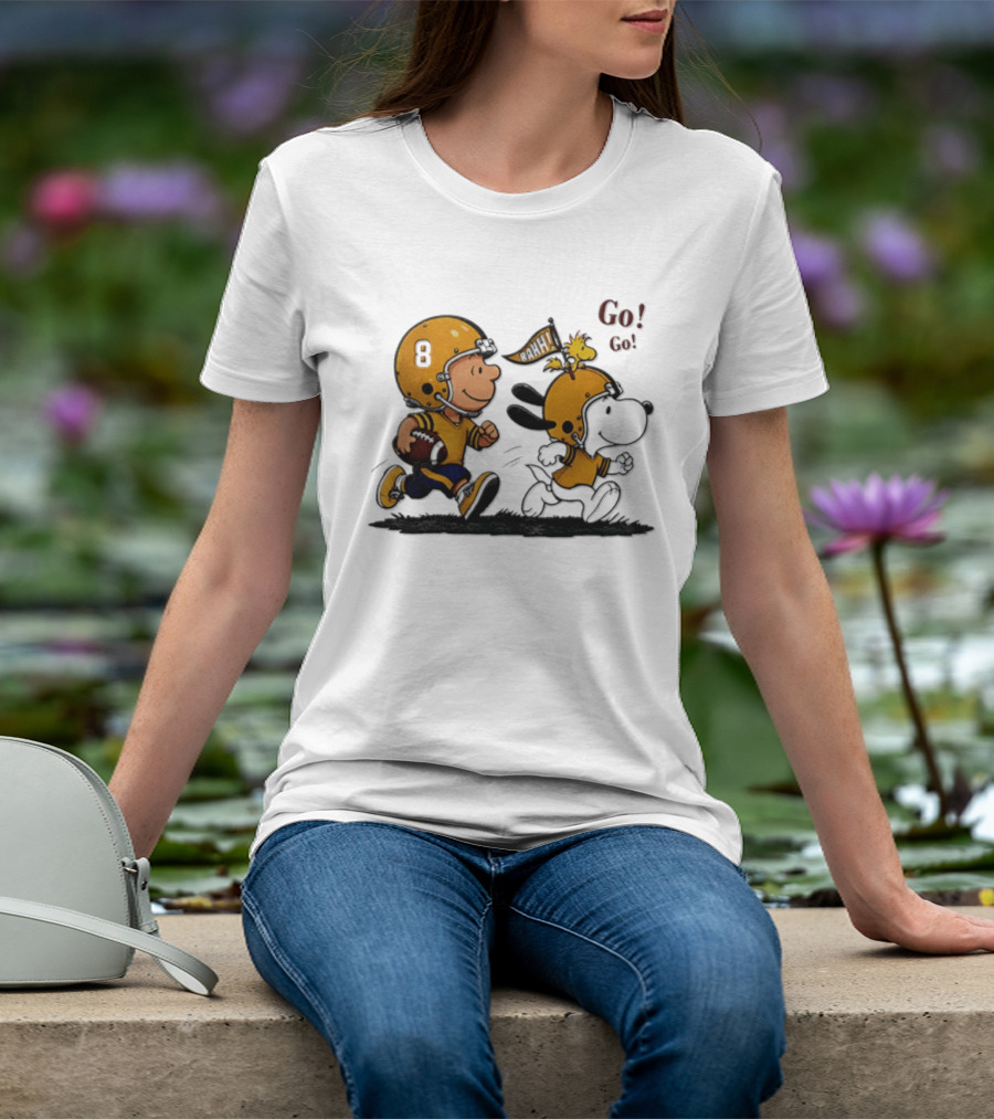 Charlie Brown Snoopy Peanuts Football Go Go Pittsburgh 2026 T-Shirt