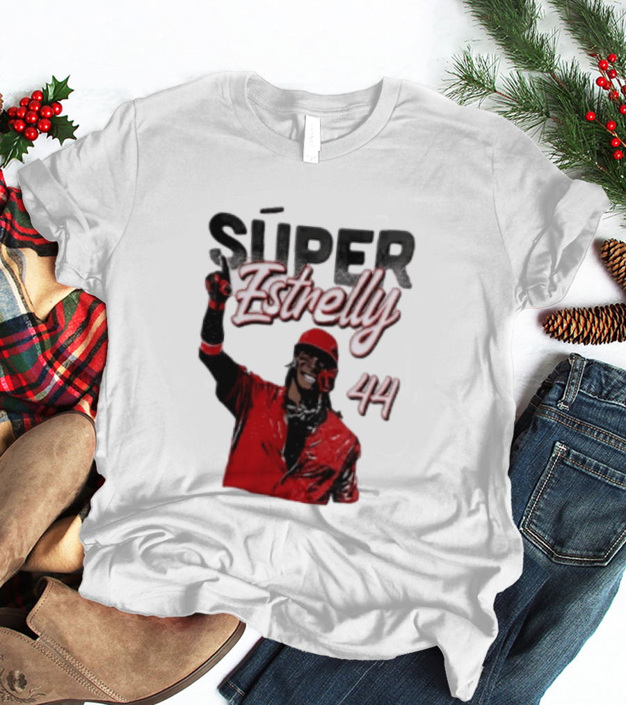 Elly De La Cruz Súper Estrelly 44 Cincinnati Reds T-Shirt