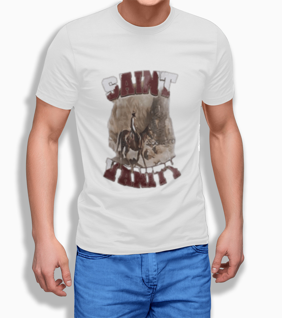 Saint Vanity Cowboy Horse Western T-Shirt