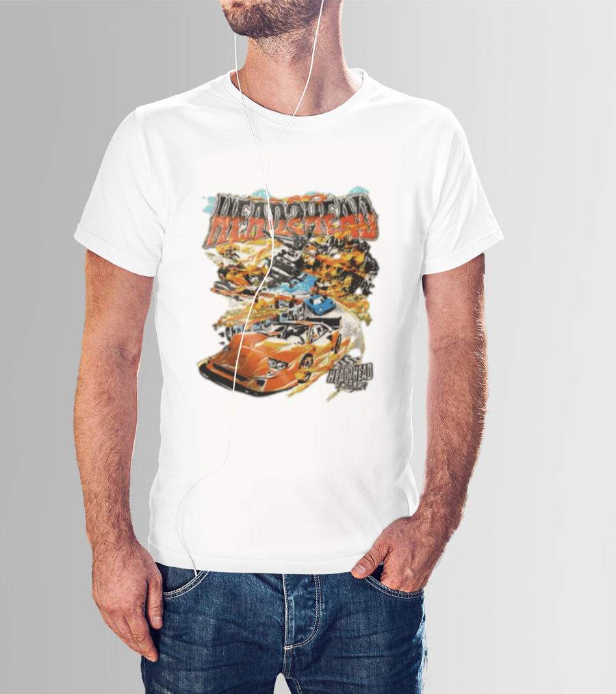 Head2Head Final Lap Racing Supercar Explosion Scene T-Shirt