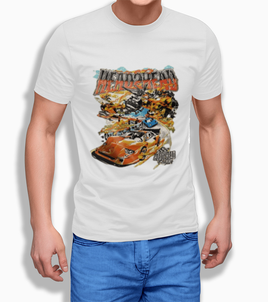 Head2Head Final Lap Racing Supercar Explosion Scene T-Shirt