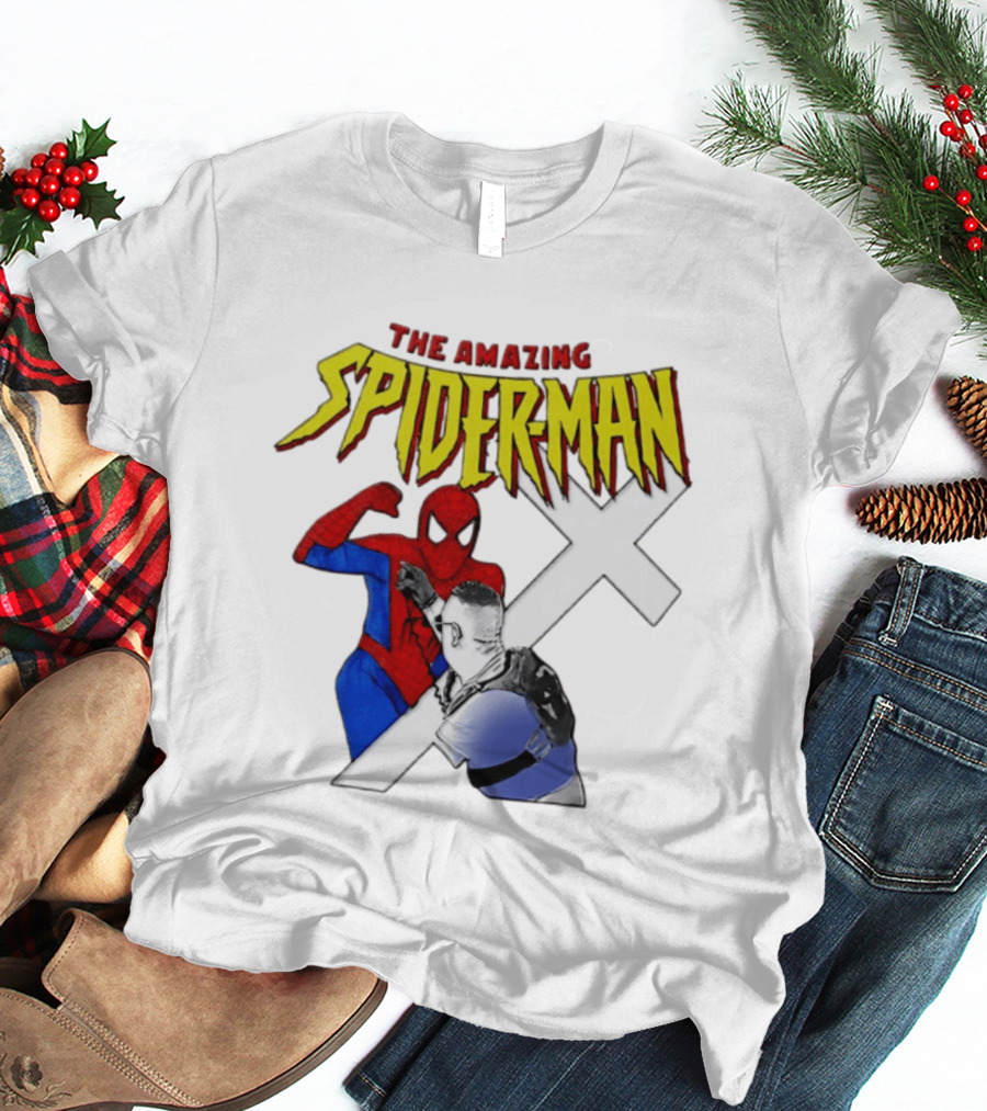 The Amazing Spider Man Vs Jake Lang Comic Style Showdown T-Shirt