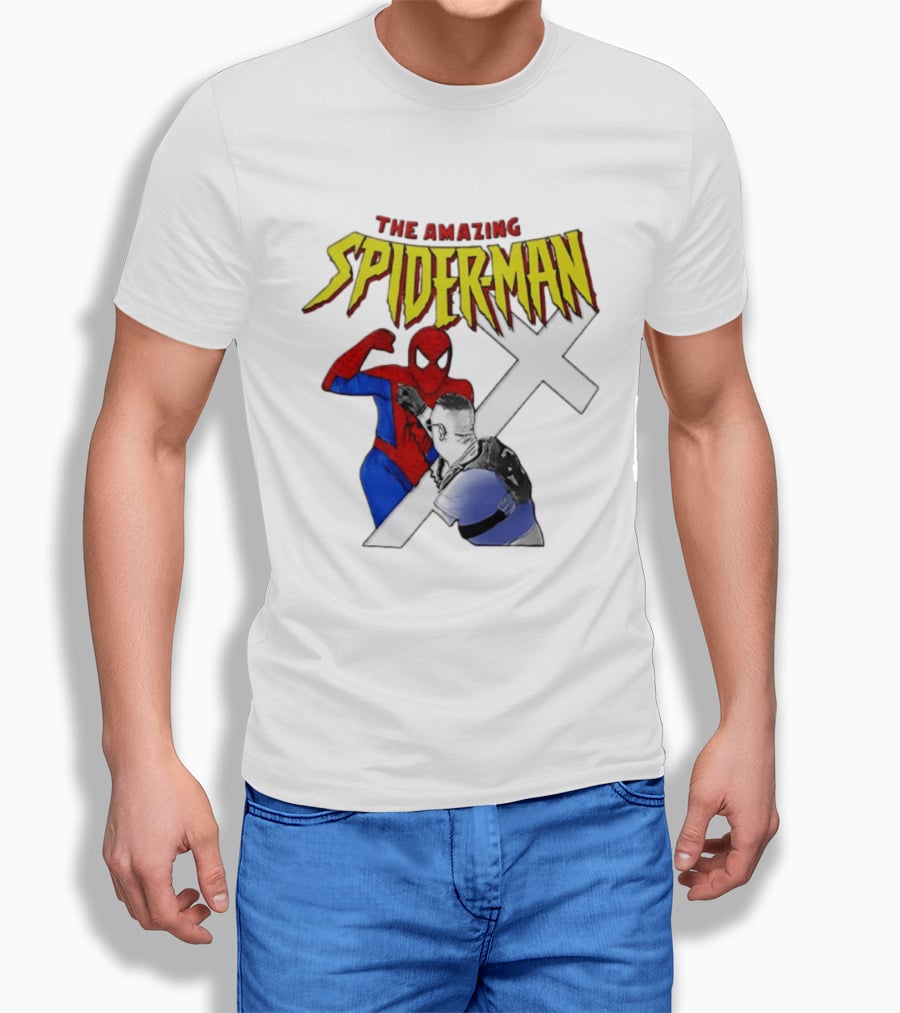 The Amazing Spider Man Vs Jake Lang Comic Style Showdown T-Shirt